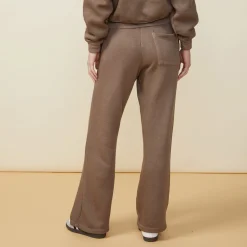 MONROW Teddy Fleece Straight Leg Sweat EARLGREY Shop